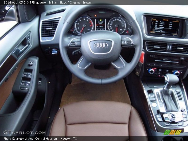 Brilliant Black / Chestnut Brown 2014 Audi Q5 2.0 TFSI quattro