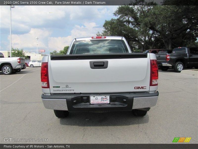 Pure Silver Metallic / Dark Titanium 2010 GMC Sierra 1500 Crew Cab