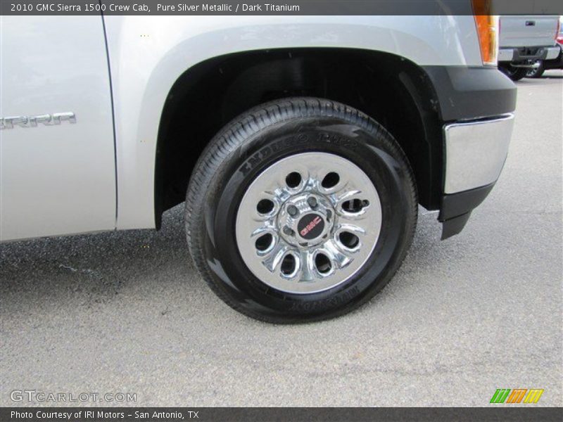 Pure Silver Metallic / Dark Titanium 2010 GMC Sierra 1500 Crew Cab