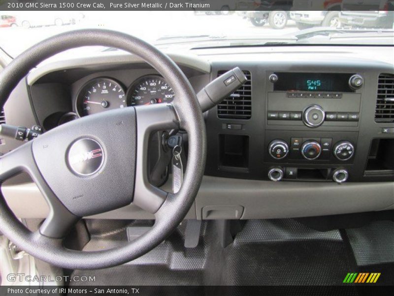 Pure Silver Metallic / Dark Titanium 2010 GMC Sierra 1500 Crew Cab