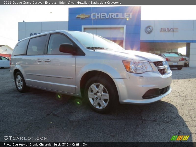 Bright Silver Metallic / Black/Light Graystone 2011 Dodge Grand Caravan Express
