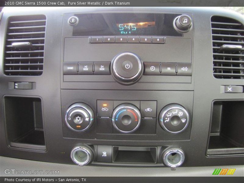 Pure Silver Metallic / Dark Titanium 2010 GMC Sierra 1500 Crew Cab