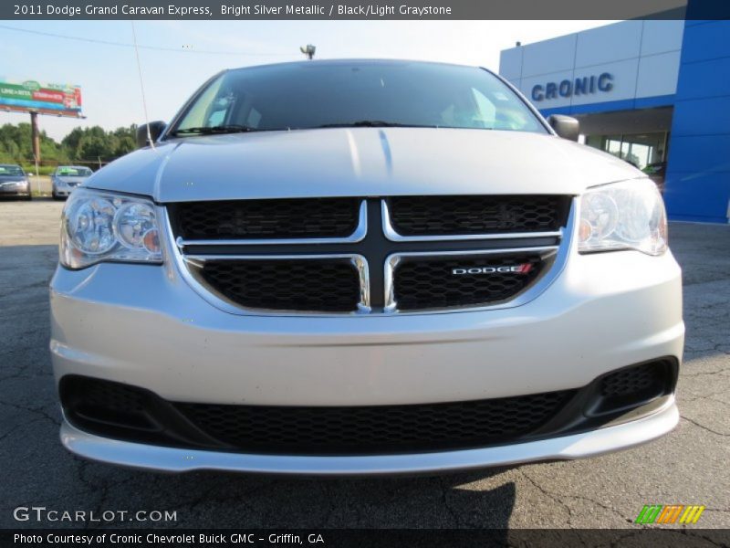 Bright Silver Metallic / Black/Light Graystone 2011 Dodge Grand Caravan Express