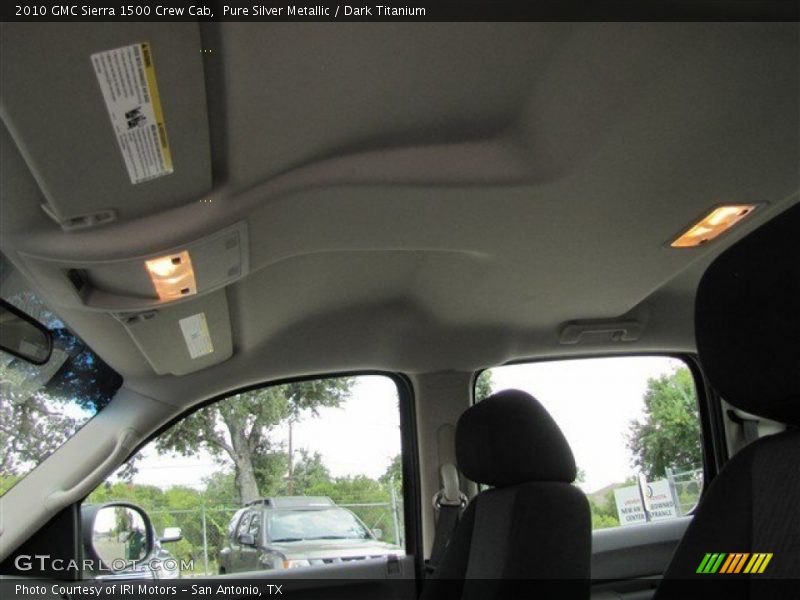 Pure Silver Metallic / Dark Titanium 2010 GMC Sierra 1500 Crew Cab