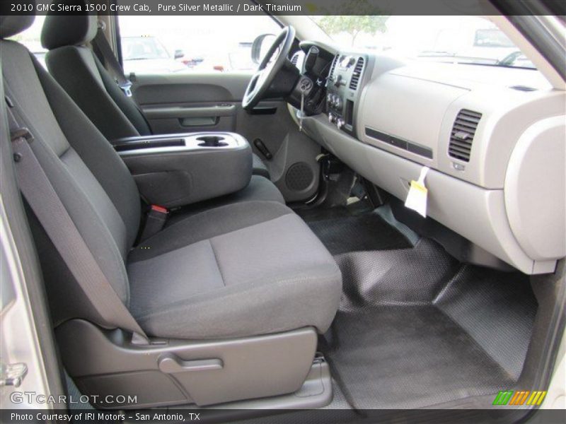 Pure Silver Metallic / Dark Titanium 2010 GMC Sierra 1500 Crew Cab