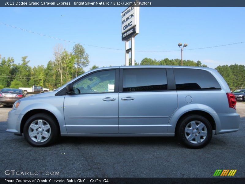 Bright Silver Metallic / Black/Light Graystone 2011 Dodge Grand Caravan Express