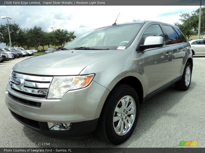 Vapor Silver Metallic / Medium Light Stone 2008 Ford Edge Limited