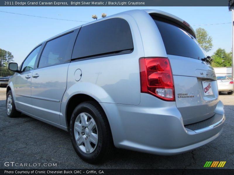 Bright Silver Metallic / Black/Light Graystone 2011 Dodge Grand Caravan Express