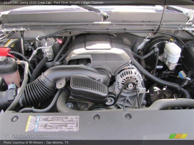 Pure Silver Metallic / Dark Titanium 2010 GMC Sierra 1500 Crew Cab