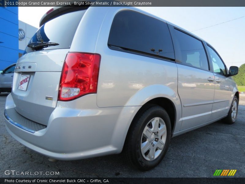 Bright Silver Metallic / Black/Light Graystone 2011 Dodge Grand Caravan Express