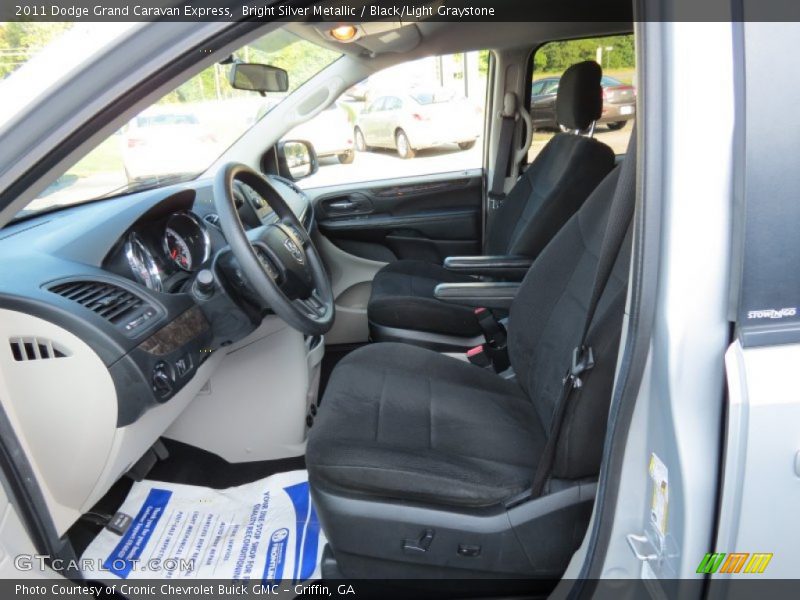 Bright Silver Metallic / Black/Light Graystone 2011 Dodge Grand Caravan Express
