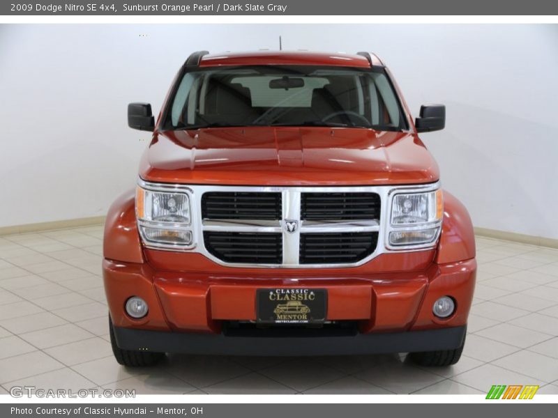 Sunburst Orange Pearl / Dark Slate Gray 2009 Dodge Nitro SE 4x4