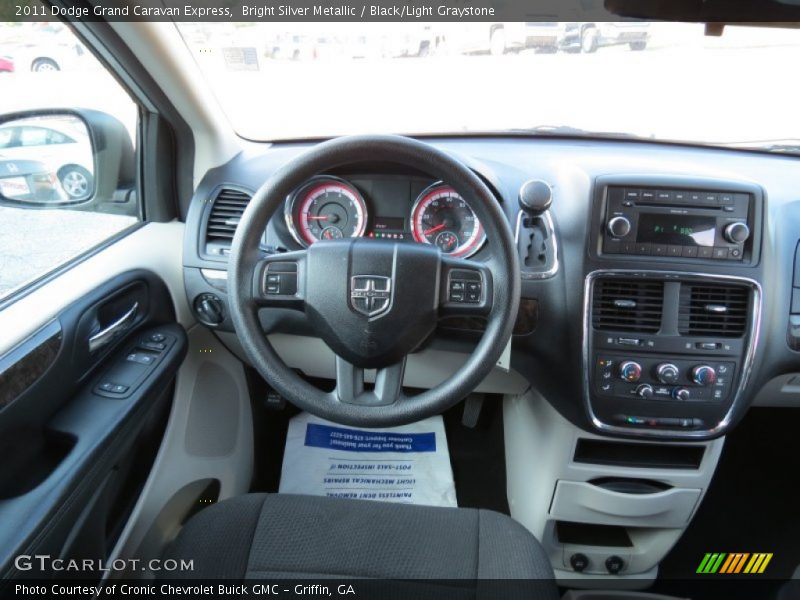 Bright Silver Metallic / Black/Light Graystone 2011 Dodge Grand Caravan Express