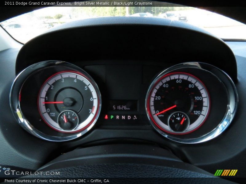 Bright Silver Metallic / Black/Light Graystone 2011 Dodge Grand Caravan Express