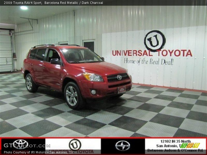 Barcelona Red Metallic / Dark Charcoal 2009 Toyota RAV4 Sport
