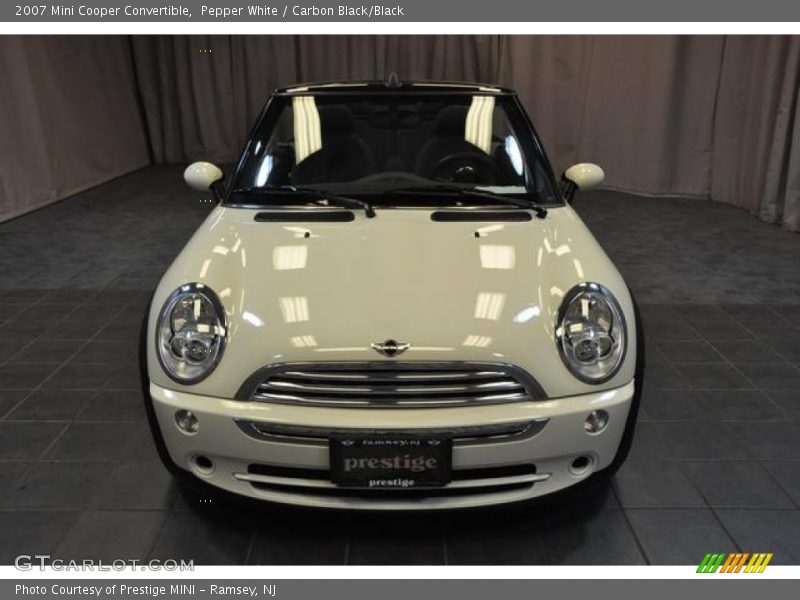 Pepper White / Carbon Black/Black 2007 Mini Cooper Convertible