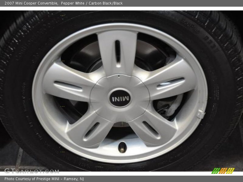 Pepper White / Carbon Black/Black 2007 Mini Cooper Convertible