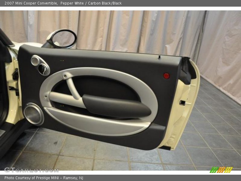 Pepper White / Carbon Black/Black 2007 Mini Cooper Convertible