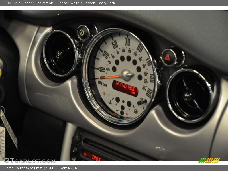 Pepper White / Carbon Black/Black 2007 Mini Cooper Convertible