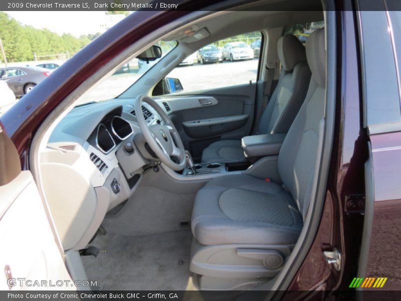 Dark Cherry Metallic / Ebony 2009 Chevrolet Traverse LS