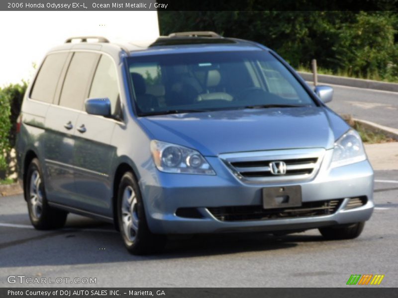 Ocean Mist Metallic / Gray 2006 Honda Odyssey EX-L