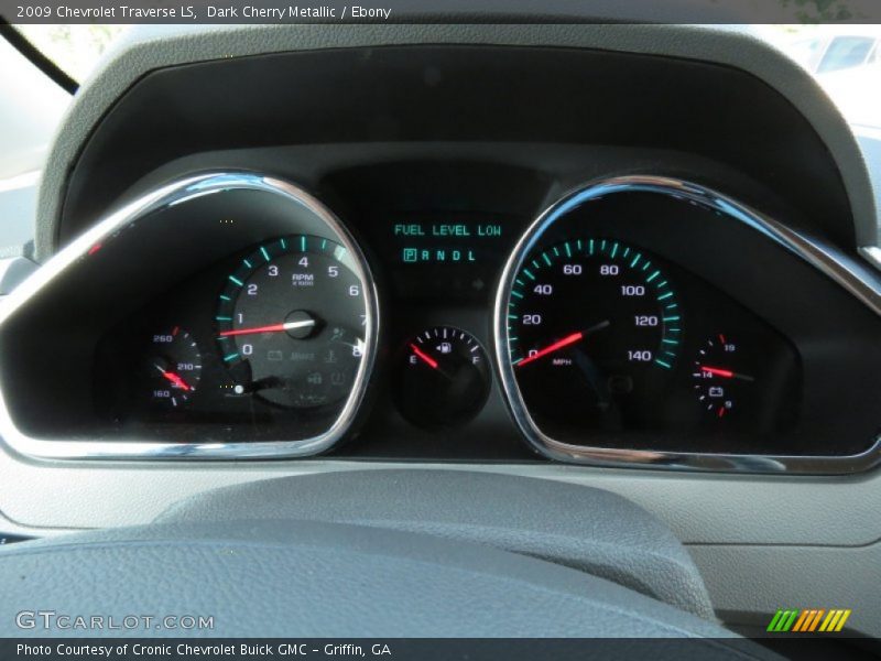 Dark Cherry Metallic / Ebony 2009 Chevrolet Traverse LS