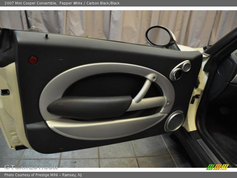 Pepper White / Carbon Black/Black 2007 Mini Cooper Convertible