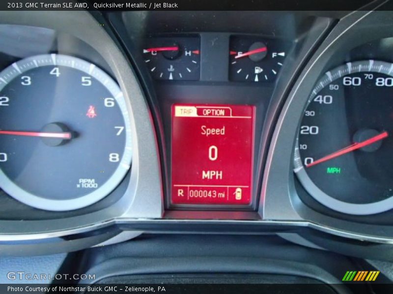 Quicksilver Metallic / Jet Black 2013 GMC Terrain SLE AWD