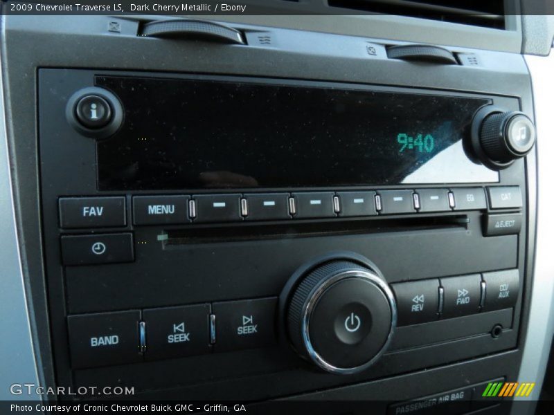 Dark Cherry Metallic / Ebony 2009 Chevrolet Traverse LS