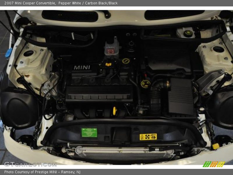 Pepper White / Carbon Black/Black 2007 Mini Cooper Convertible
