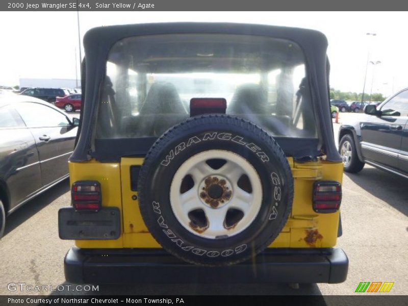Solar Yellow / Agate 2000 Jeep Wrangler SE 4x4
