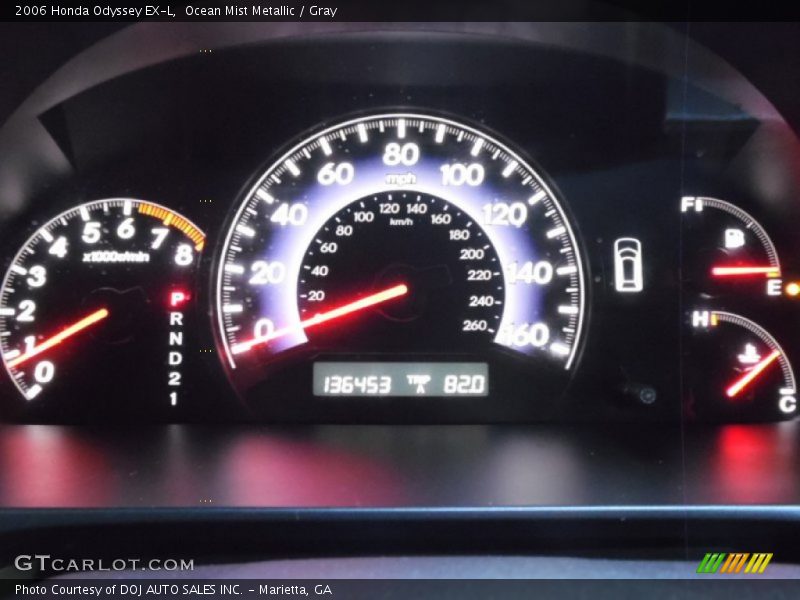 Ocean Mist Metallic / Gray 2006 Honda Odyssey EX-L
