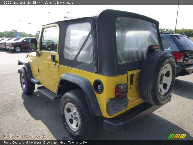 Solar Yellow / Agate 2000 Jeep Wrangler SE 4x4