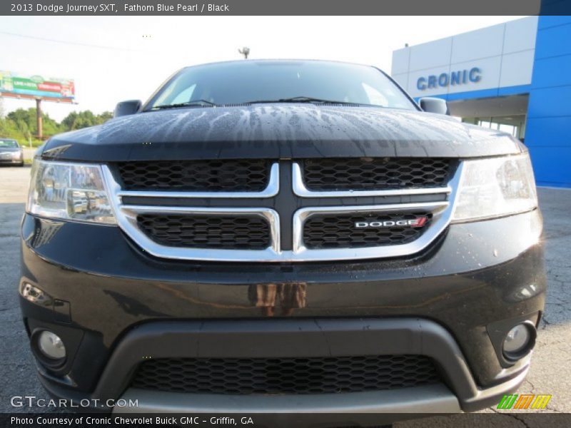 Fathom Blue Pearl / Black 2013 Dodge Journey SXT