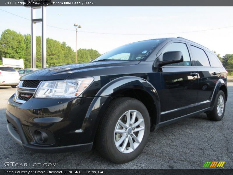 Fathom Blue Pearl / Black 2013 Dodge Journey SXT