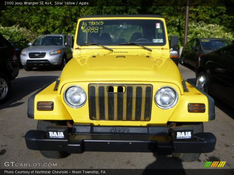 Solar Yellow / Agate 2000 Jeep Wrangler SE 4x4