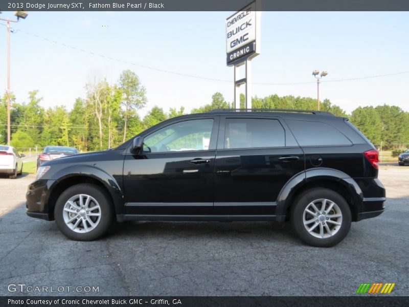 Fathom Blue Pearl / Black 2013 Dodge Journey SXT