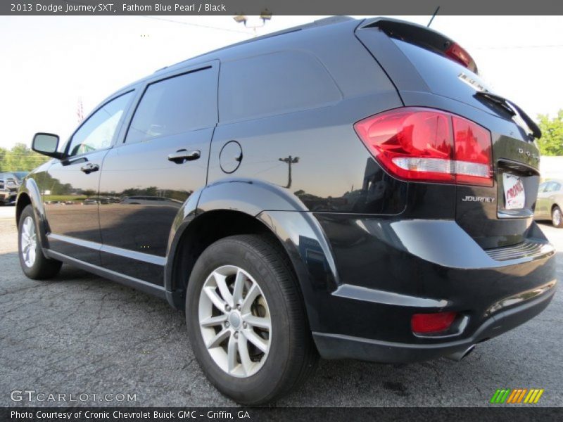 Fathom Blue Pearl / Black 2013 Dodge Journey SXT