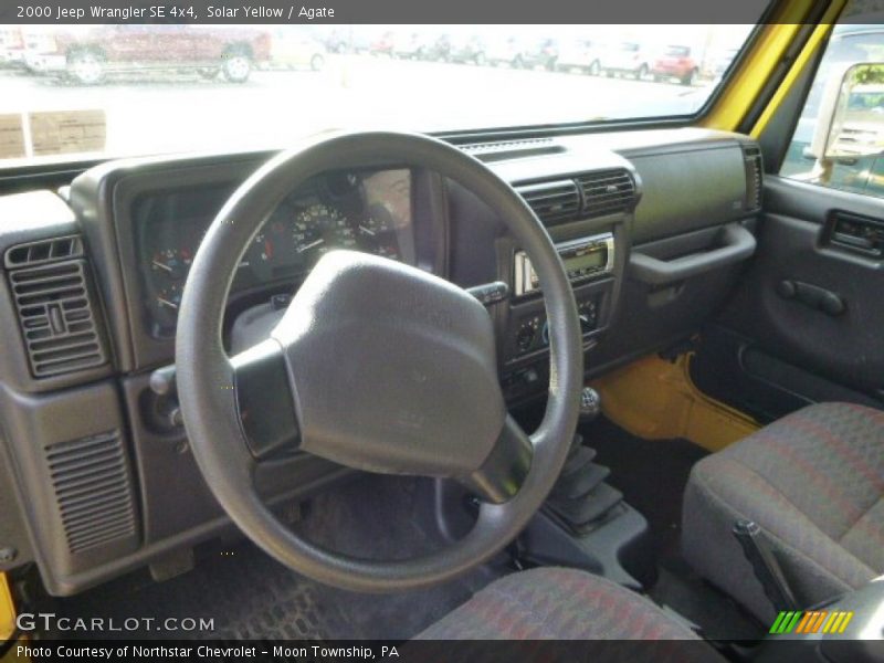 Solar Yellow / Agate 2000 Jeep Wrangler SE 4x4