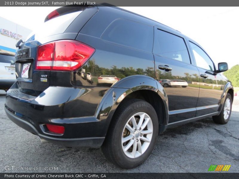 Fathom Blue Pearl / Black 2013 Dodge Journey SXT