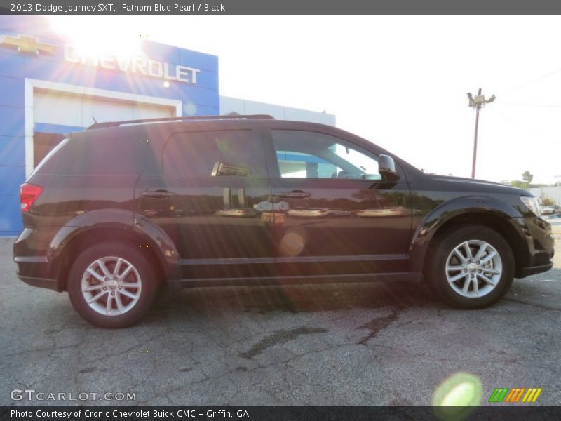 Fathom Blue Pearl / Black 2013 Dodge Journey SXT