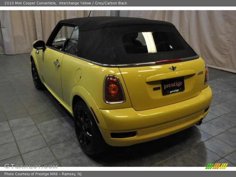 Interchange Yellow / Grey/Carbon Black 2010 Mini Cooper Convertible