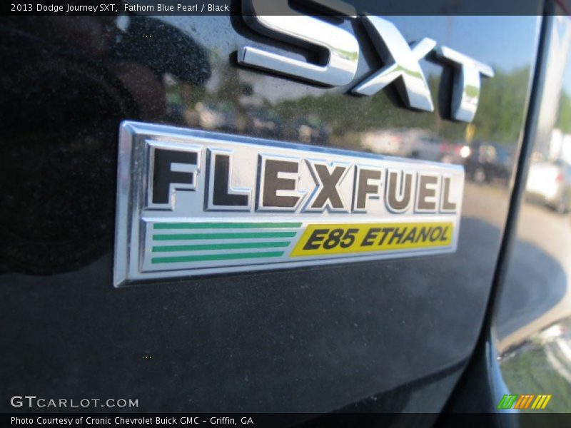 Fathom Blue Pearl / Black 2013 Dodge Journey SXT