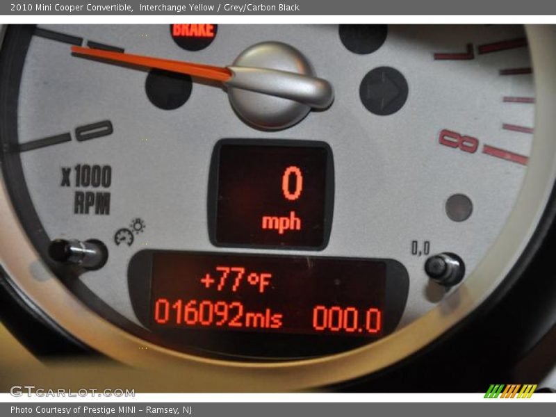 Interchange Yellow / Grey/Carbon Black 2010 Mini Cooper Convertible