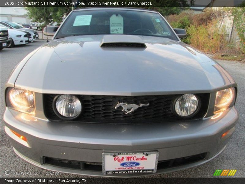 Vapor Silver Metallic / Dark Charcoal 2009 Ford Mustang GT Premium Convertible