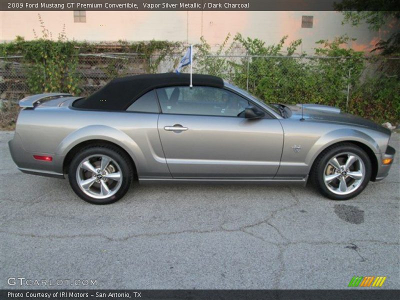Vapor Silver Metallic / Dark Charcoal 2009 Ford Mustang GT Premium Convertible