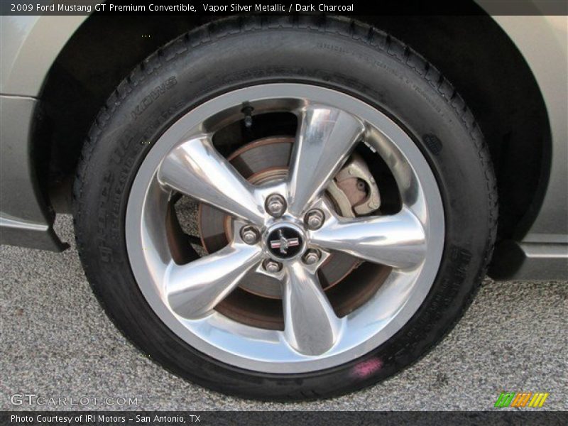 Vapor Silver Metallic / Dark Charcoal 2009 Ford Mustang GT Premium Convertible