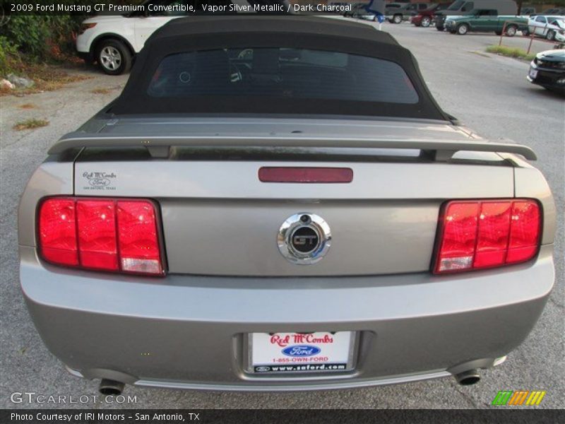 Vapor Silver Metallic / Dark Charcoal 2009 Ford Mustang GT Premium Convertible