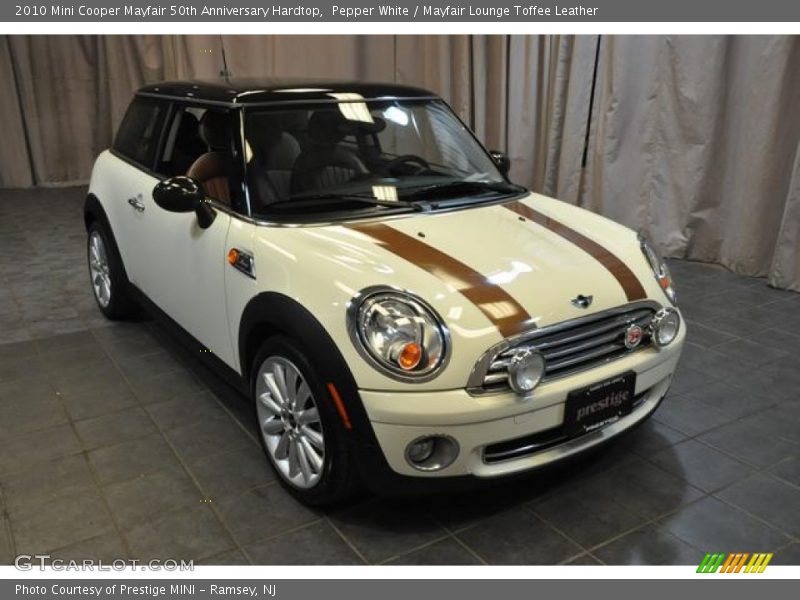 Pepper White / Mayfair Lounge Toffee Leather 2010 Mini Cooper Mayfair 50th Anniversary Hardtop