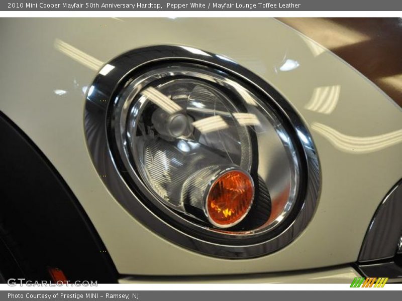 Pepper White / Mayfair Lounge Toffee Leather 2010 Mini Cooper Mayfair 50th Anniversary Hardtop